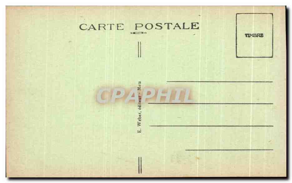 CPA Metz La Porte des Allemands Soldats — Rückseite
