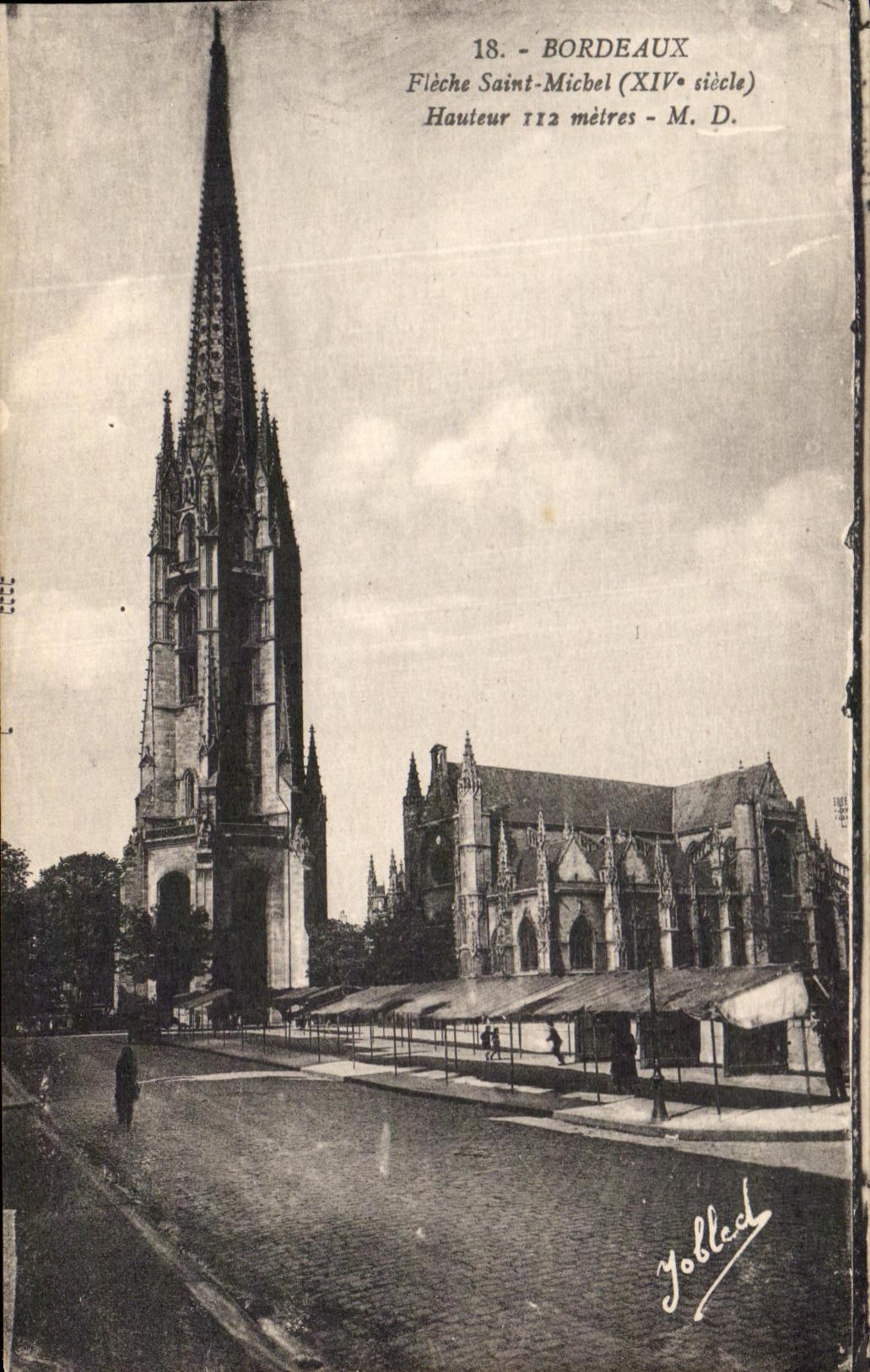 CPA Bordeaux Fleche Saint Michel 