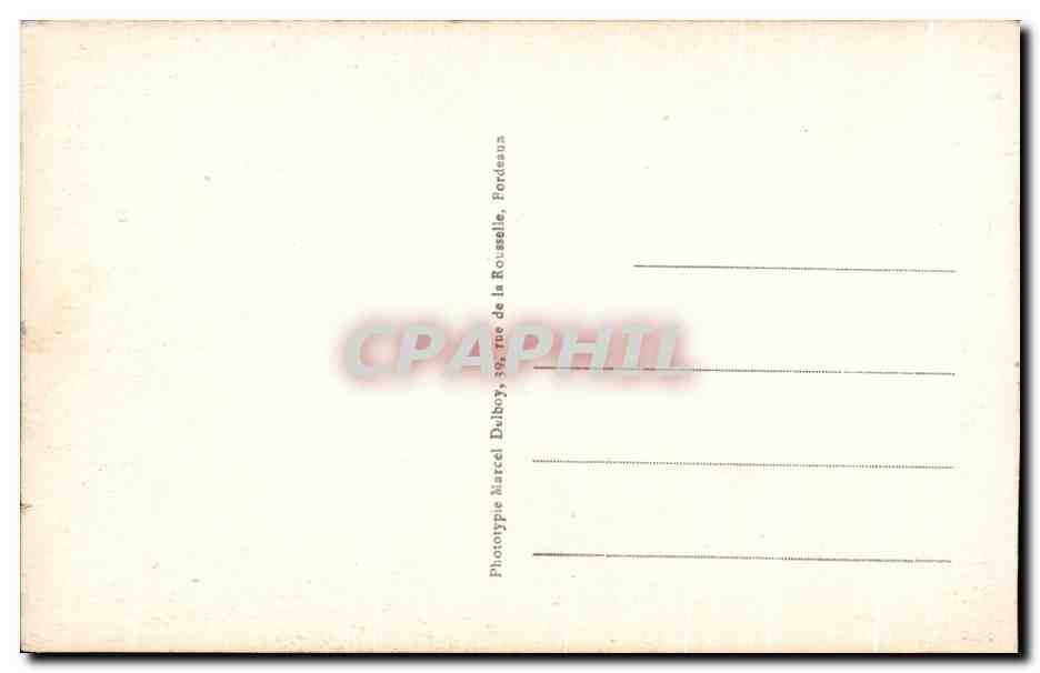 CPA Bordeaux Fleche Saint Michel  — Verso