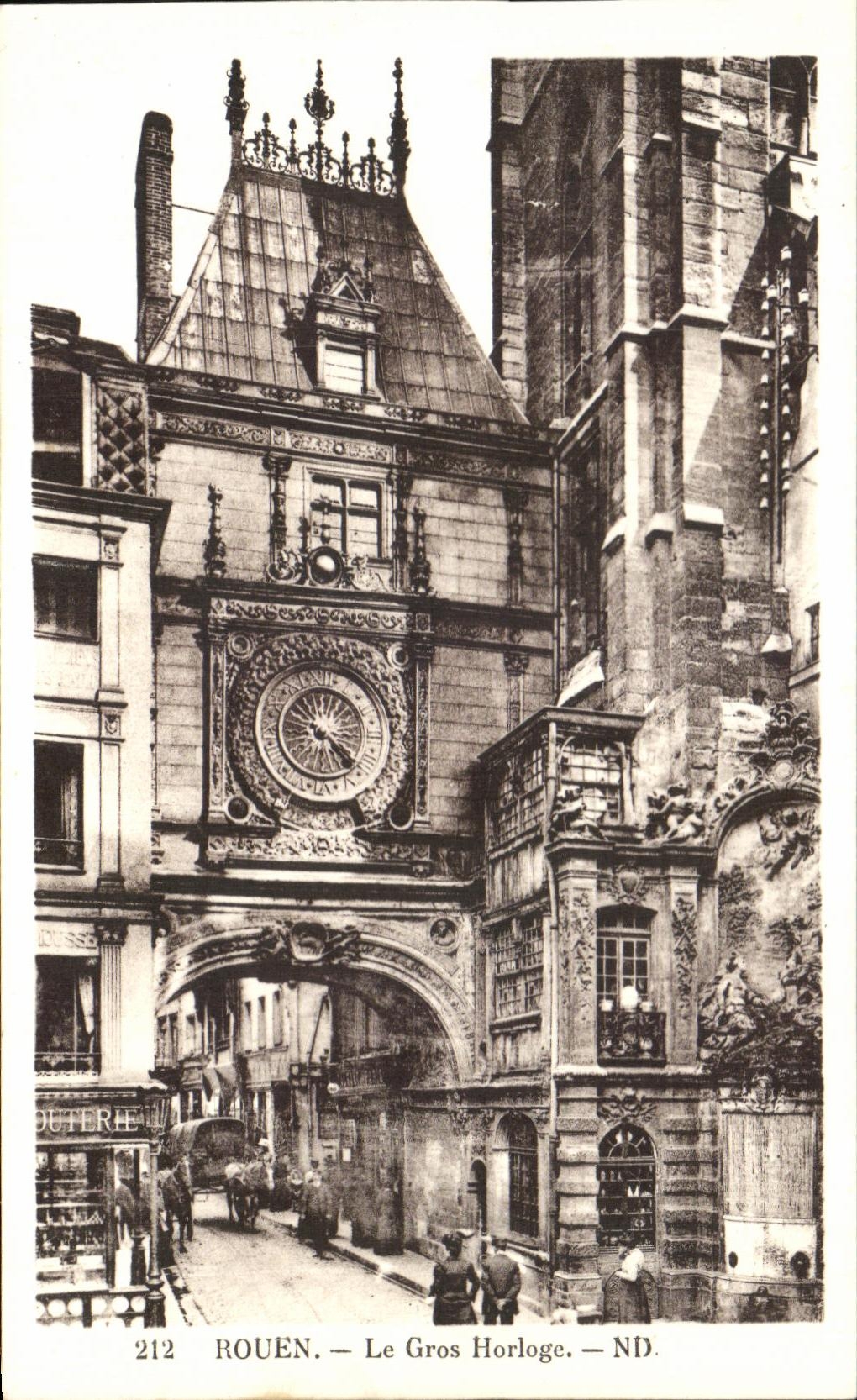 CPA Rouen La Grosse Horloge
