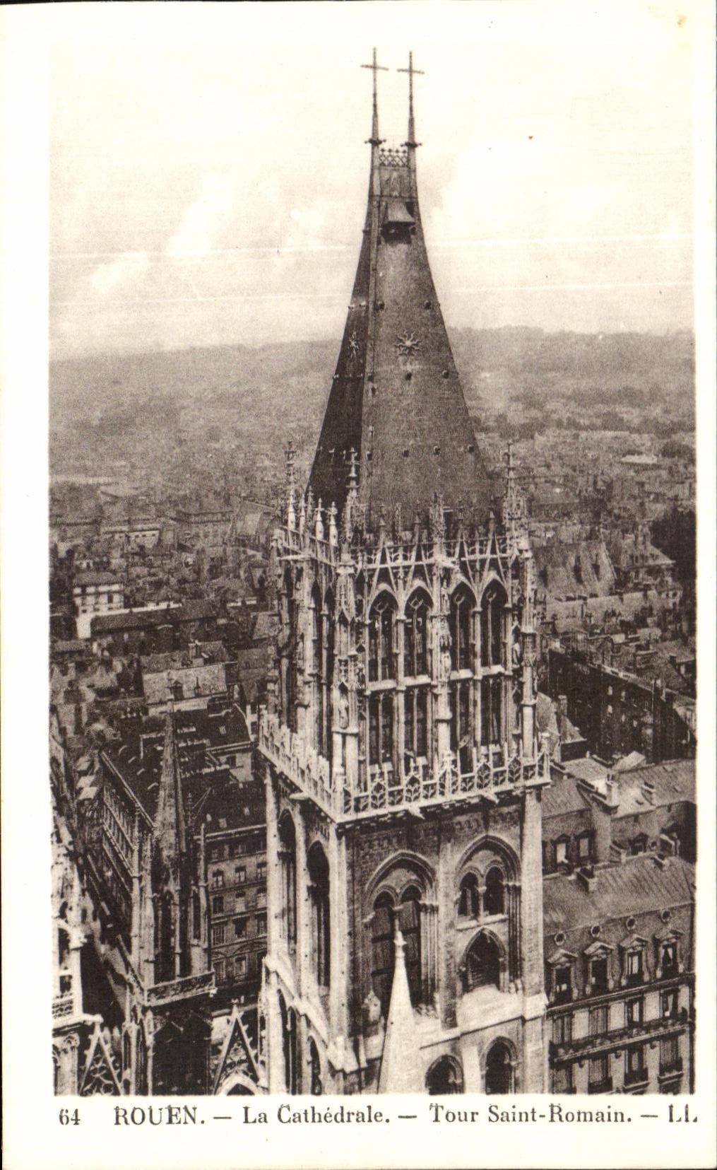 CPA Rouen La Cathedrale Tour Saint Romain