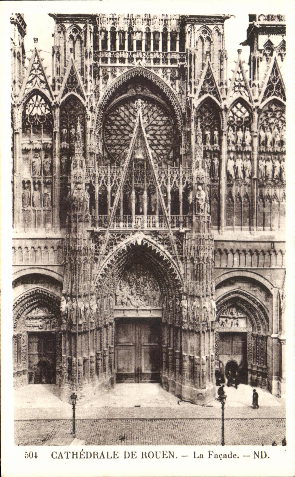 CPA Rouen Cathedrale De Rouen La Facade