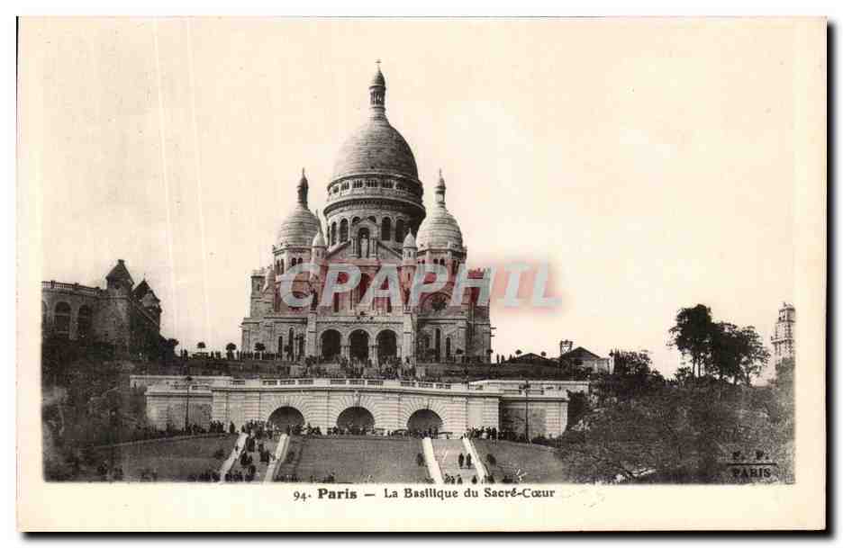 CPA Paris La Basilique du Sacre Coeur