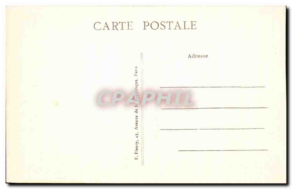 CPA Paris L'Arc De Triomphe de l'Etoile — Rückseite
