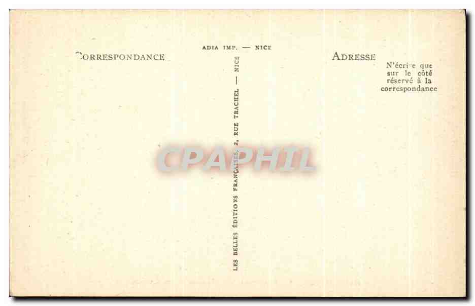 CPA Nice La Promenade Des Anglais Et Les Casinos — Verso