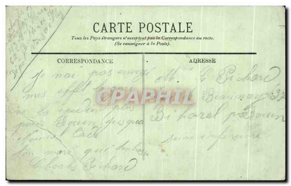 CPA Versailles Le Chateau Salon de Diane — Verso