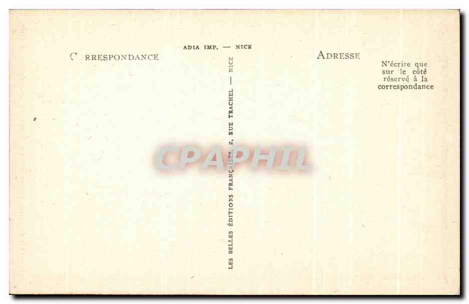 CPA Nice La Promenade Des Anglais Et Le Casino De La Jetee — Verso