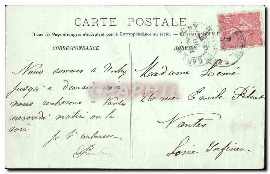 Vichy — Le Parc des Cèlestins — LL. n°49 — Reverso