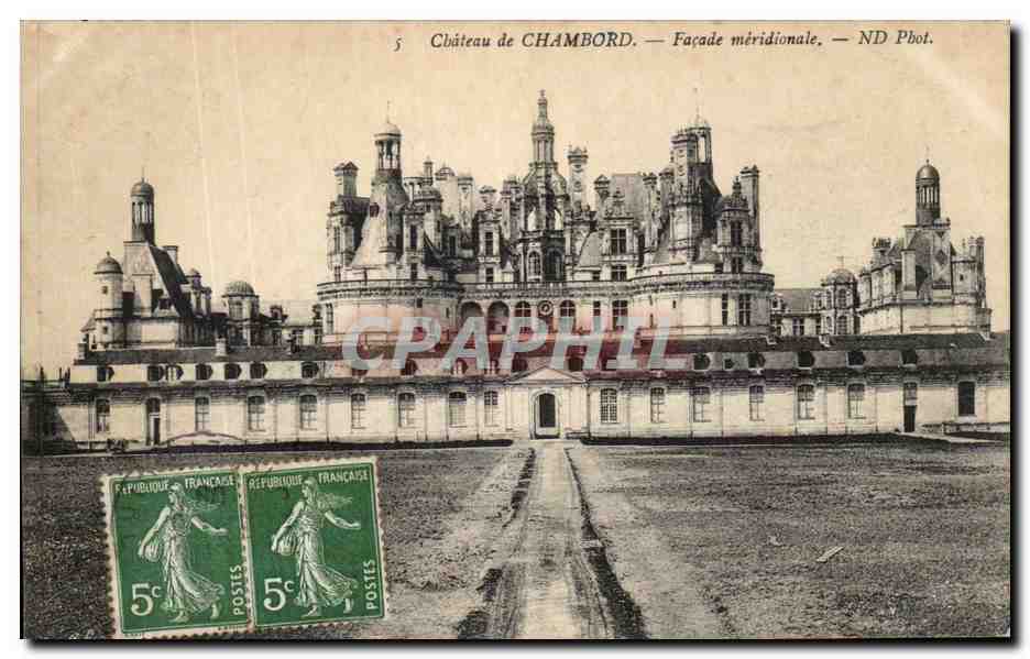 CPA Chateau De Chambord Facade Meridionale