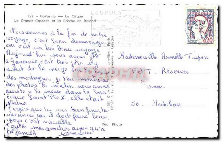 CPSM Gavarnie — Verso