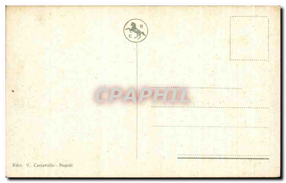 CPA Napoli Palazzo Reale — Verso
