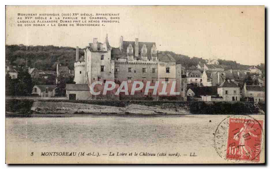 CPA Montsoreau La Loire et le Chateau