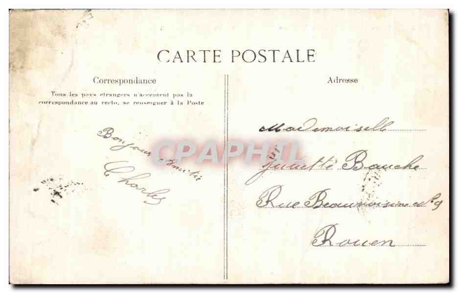 CPA Versailles Grand Trianon Salon de Reception — Back