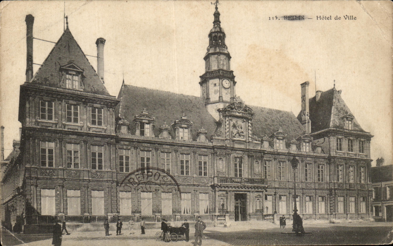 CPA Reims Hotel de Ville