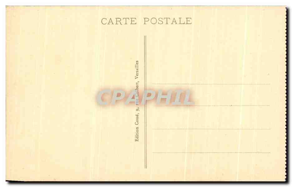 CPA Versailles Le Parc La Grotte de Bains d'Apollon — Verso