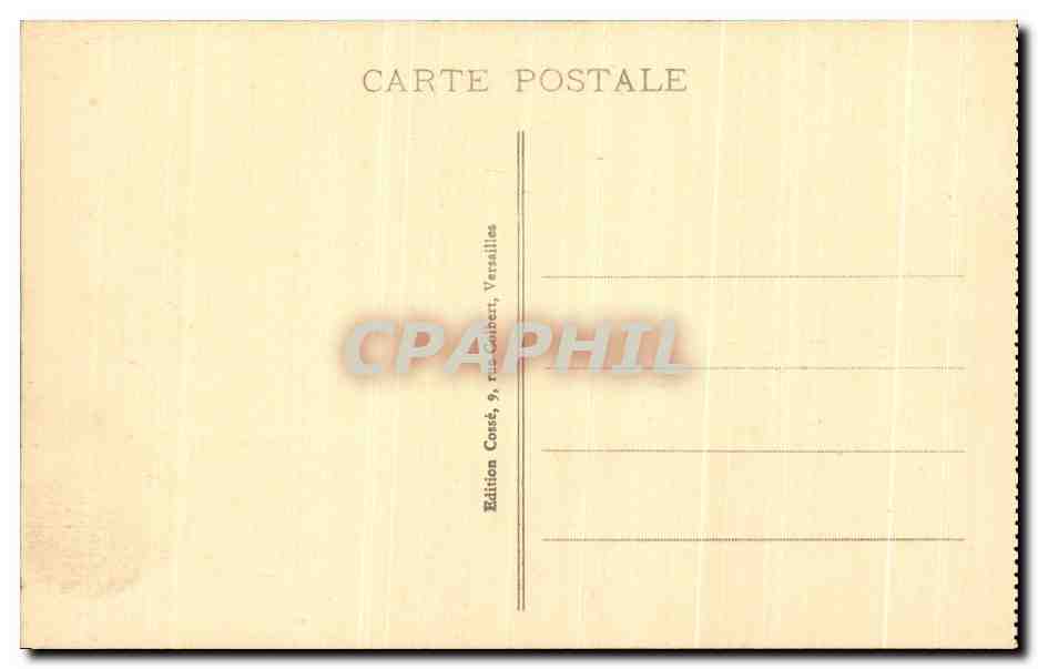 CPA Versailles Les grandes eaux au bassin de Neptune  — Rückseite