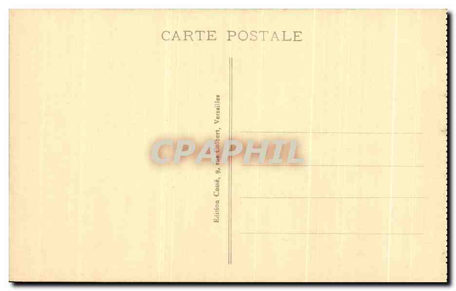 CPA Versailles Chambre a Coucher de Louis XIV — Verso