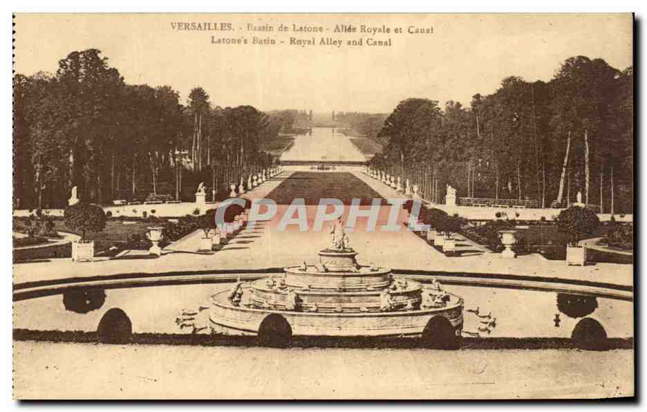 Versailles - Bassin de Latone - Allée Royale et Canal
