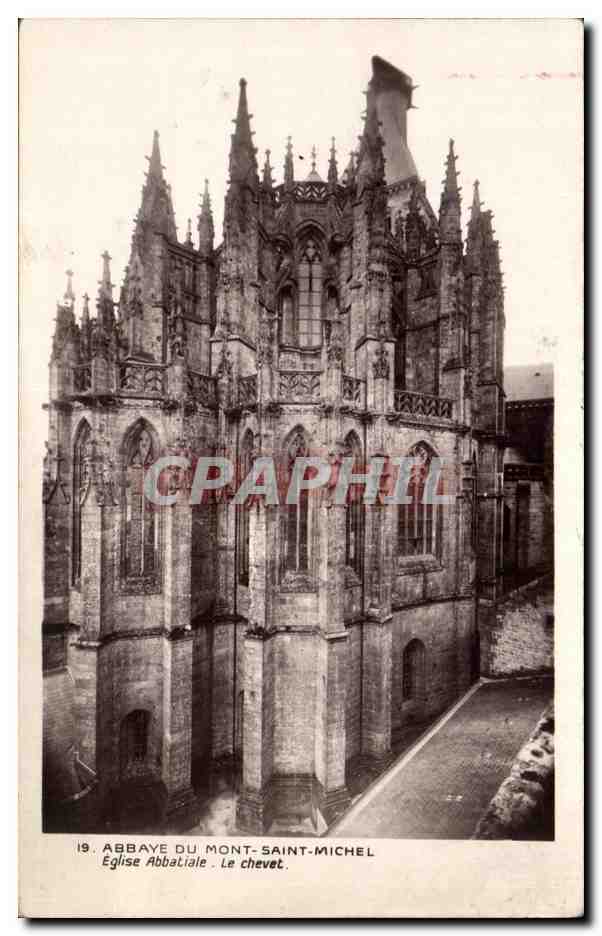 Abbaye du Mont-Saint-Michel — Église Abbatiale. Le chevet. — Unbekannter Verlag, Nr. 19