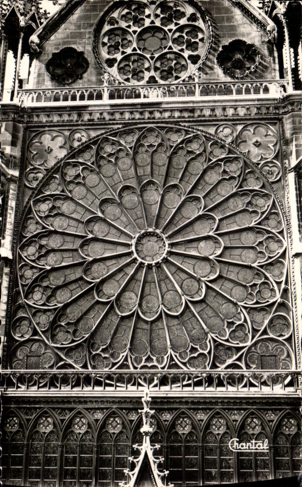 CPA Paris Notre Dame De La Facade Nord du transept