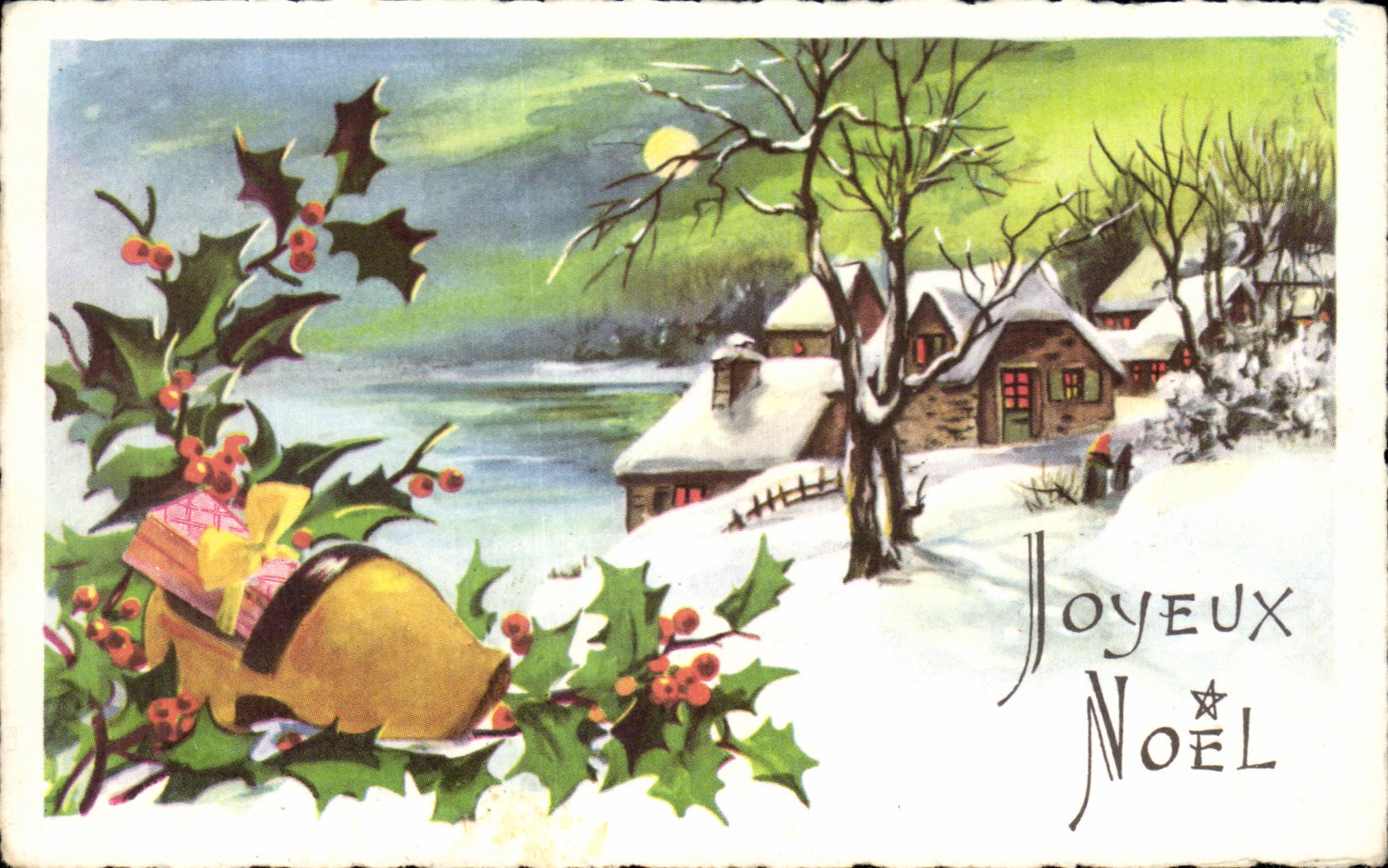 CPA Fantaisie Joyeux Noel