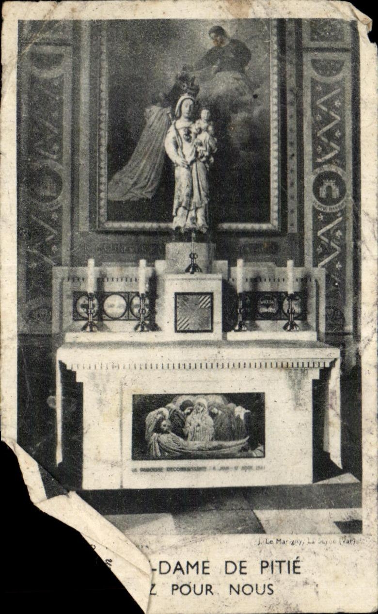 Image pieuse Notre Dame de pitie