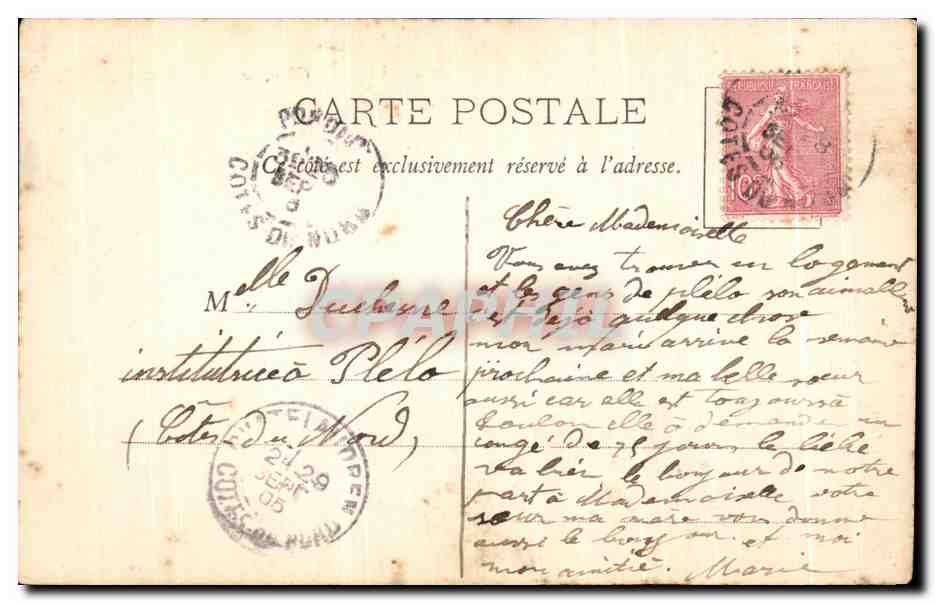 CPA Place De La Republique Oran Algerie  — Rückseite