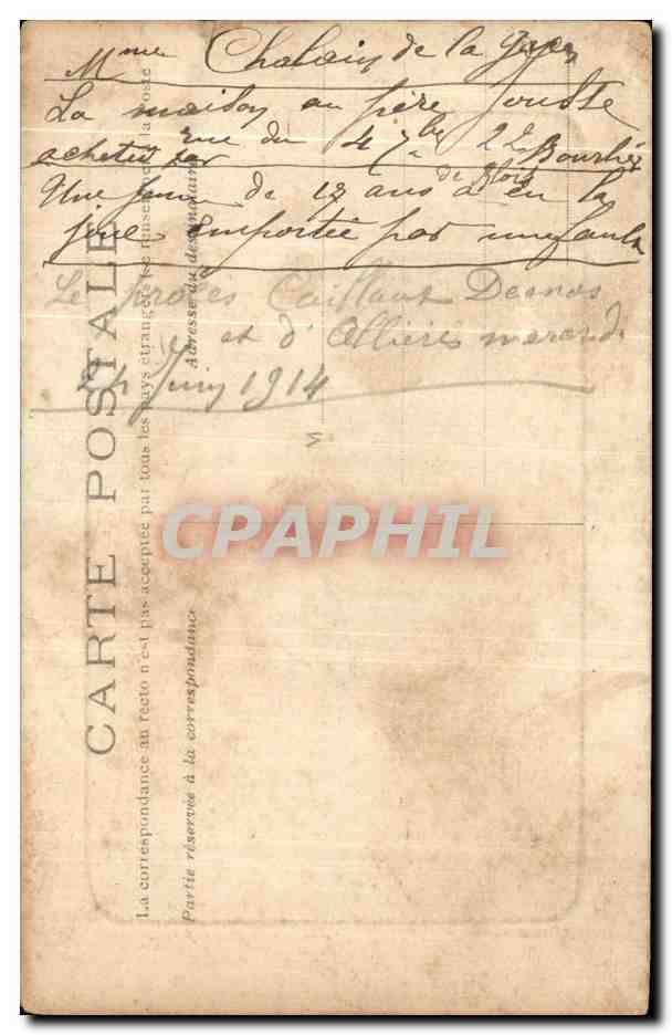 CPA La Ferte Bernard Rue Victor Hugo — Rückseite