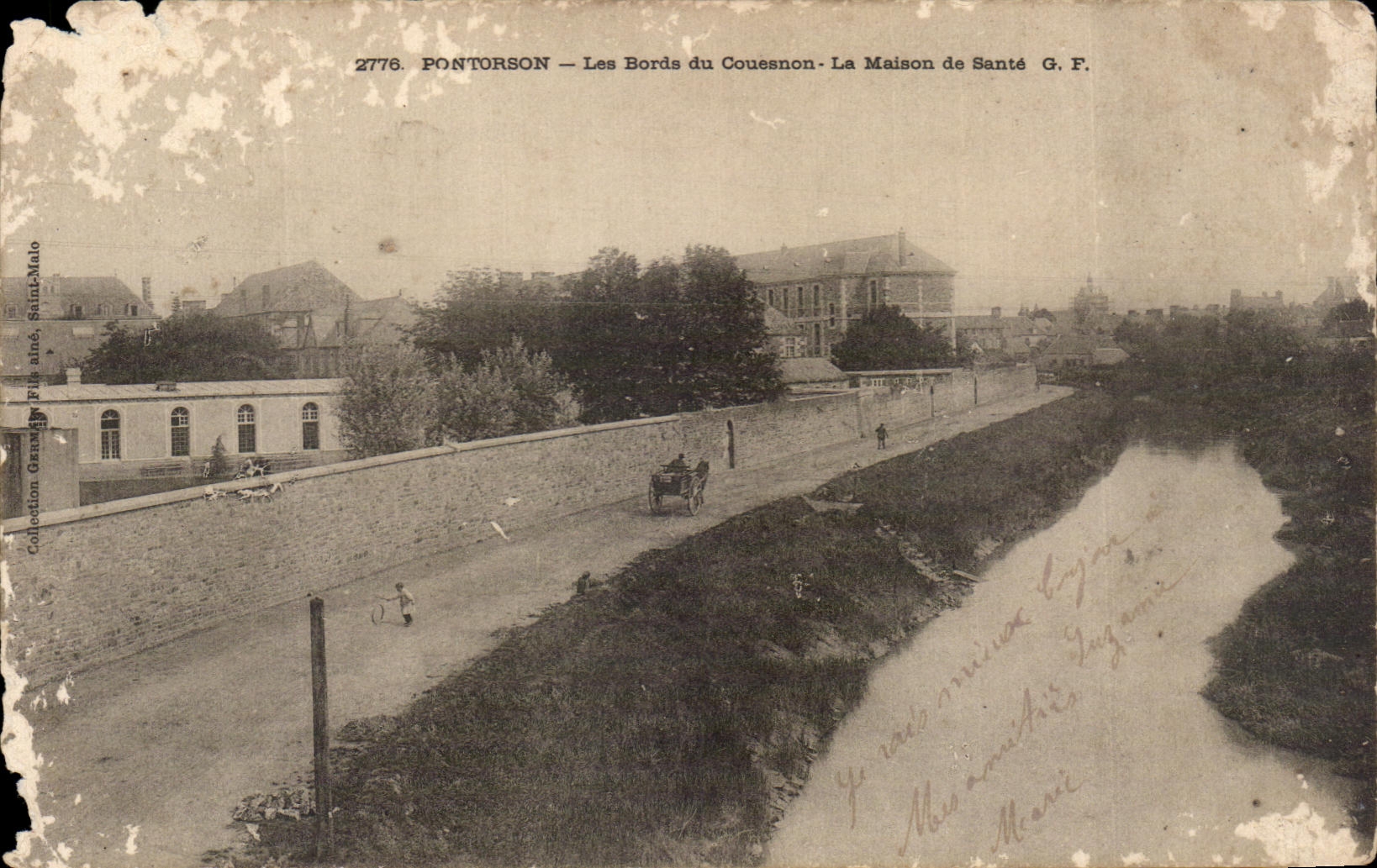 CPA Pontorson Les Bords Du Couesnon La Maison De Sante
