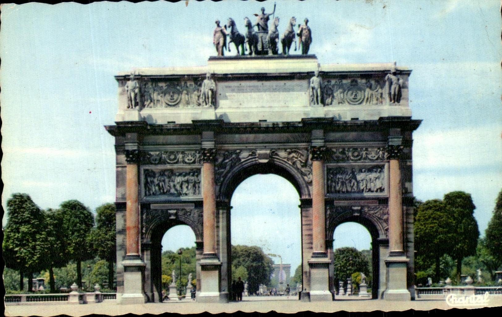 Arc de Triomphe du Carrousel — Paris — éditeur Cantal, n°75 - Recto