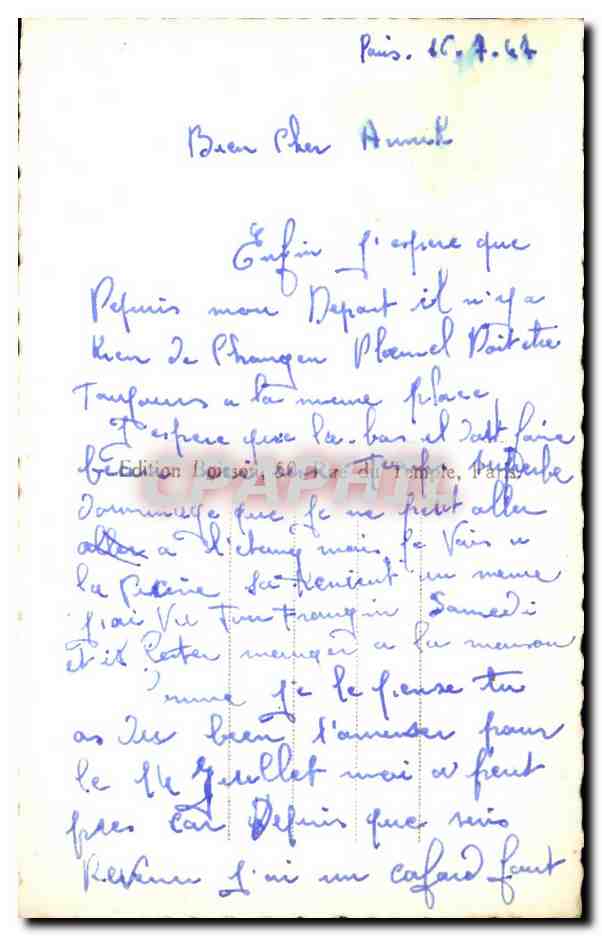 CPA Paris Le Carrousel et le Louvre — Rückseite