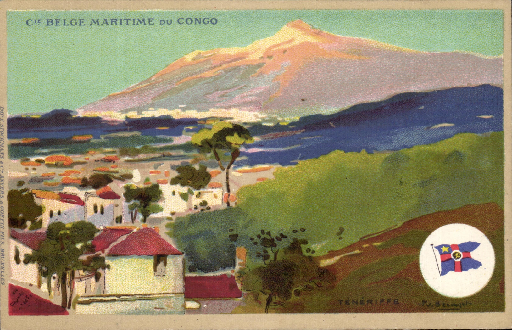 CPA Cie Belge Maritime Du Congo Teneriffe