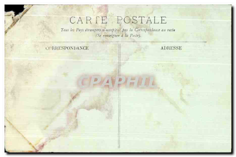 CPA Lourdes Un attelage Paysan Boeufs — Verso
