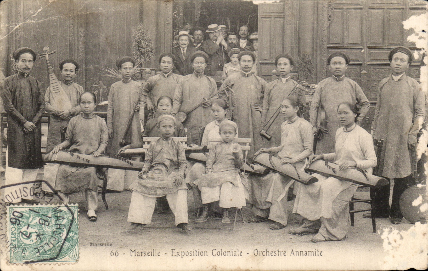 CPA Marseille Exposition Coloniale Orchestre Annamite