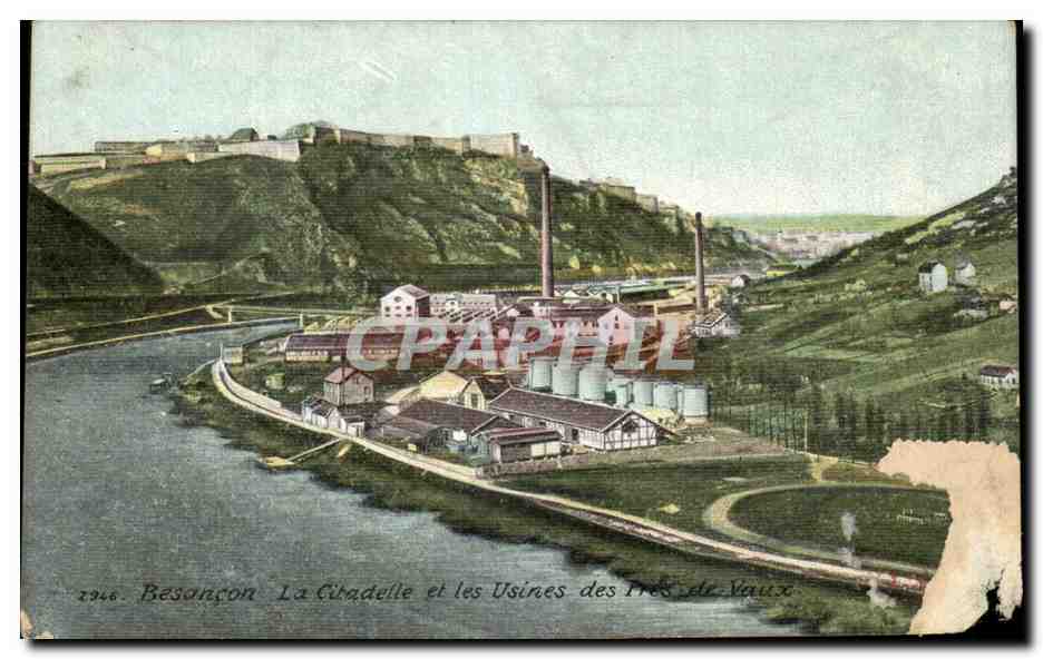 CPA Besancon La Citadelle et les Usines des Pres le Vaux 