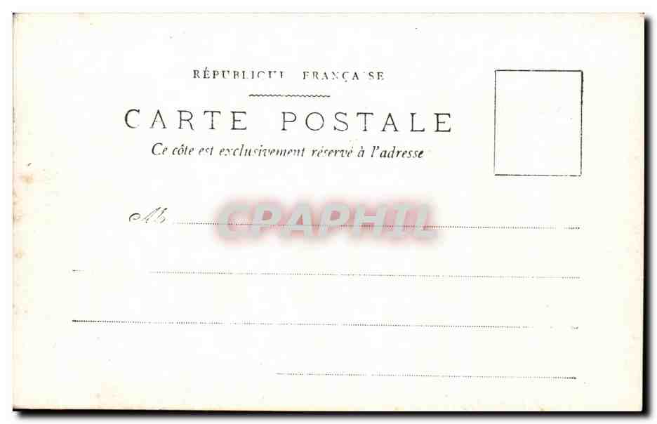 CARTE PHOTO Eglise  — Rückseite