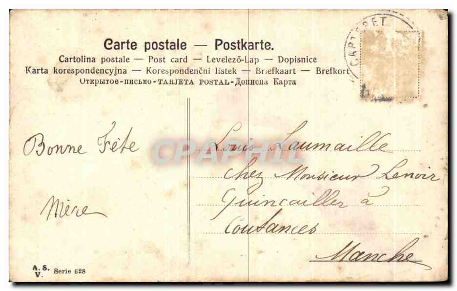 CPA Fantaisie Fleurs Muguet — Rückseite