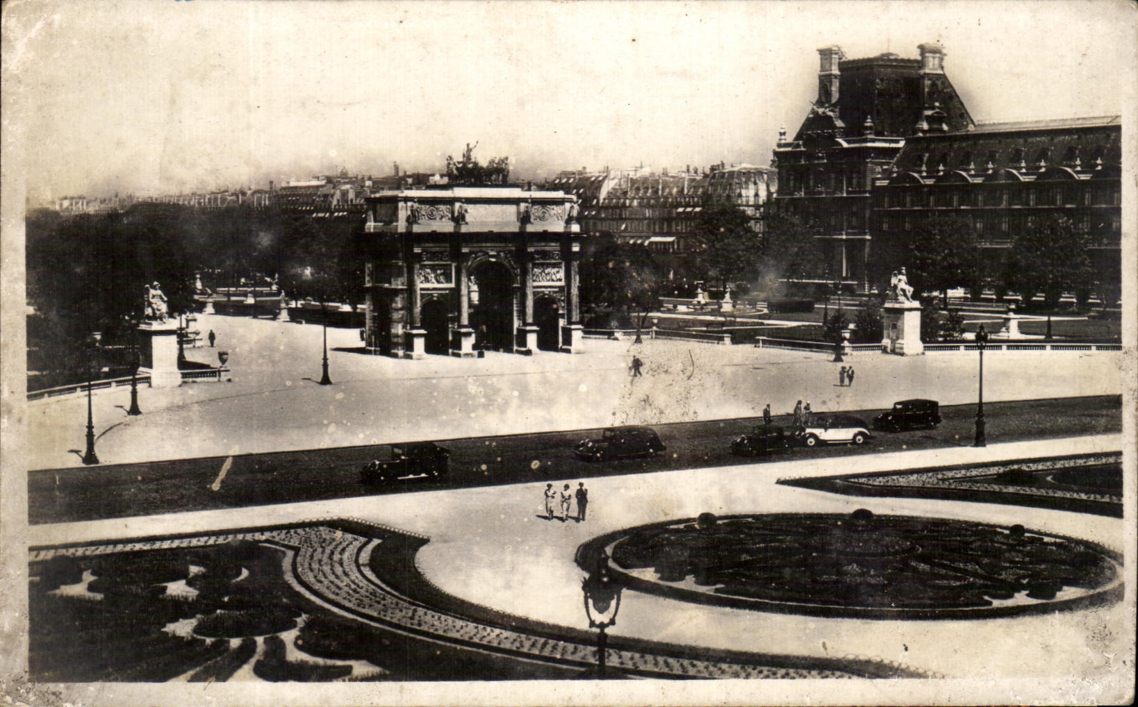 CPA Paris L'Arc de Triomphe du Carrousel