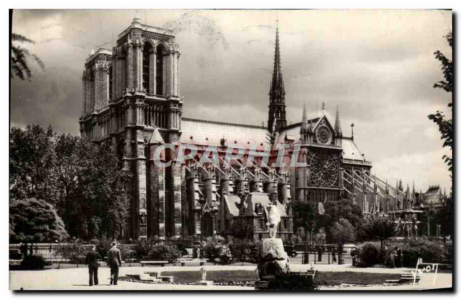 CPA Paris En Flanant Notre Dame vue du square Rene Viviani