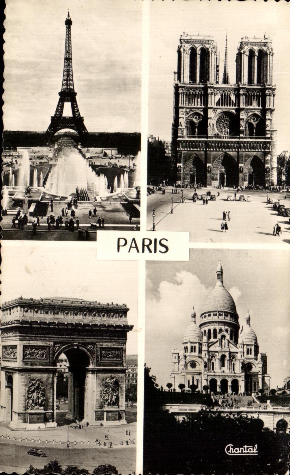 Paris — Tour Eiffel, Notre-Dame, Arc de Triomphe, Sacré-Cœur — Éditions Chantal