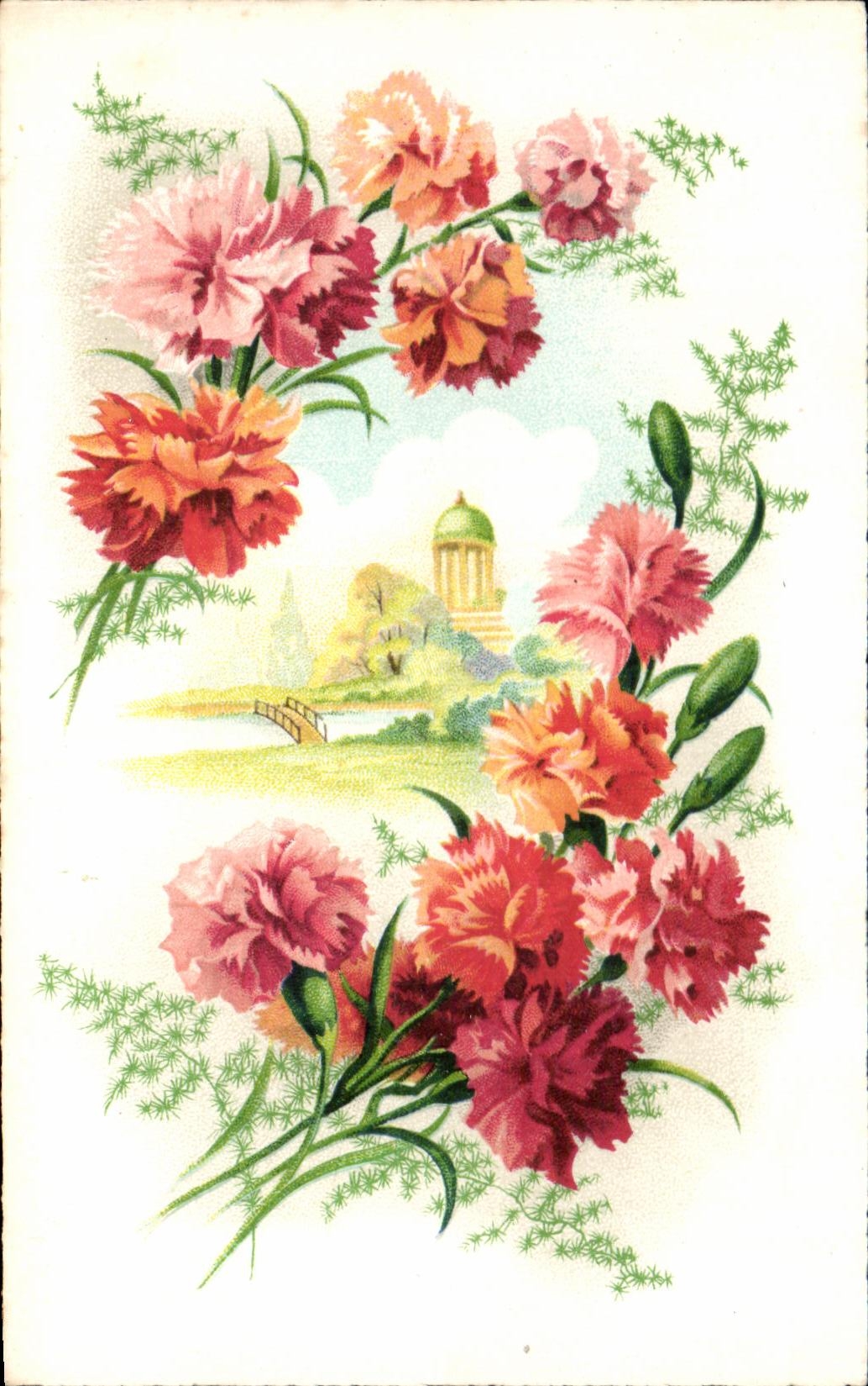 CPA Fantaisie Fleurs