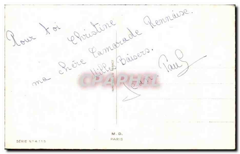 CPA Fantaisie Fleurs — Verso