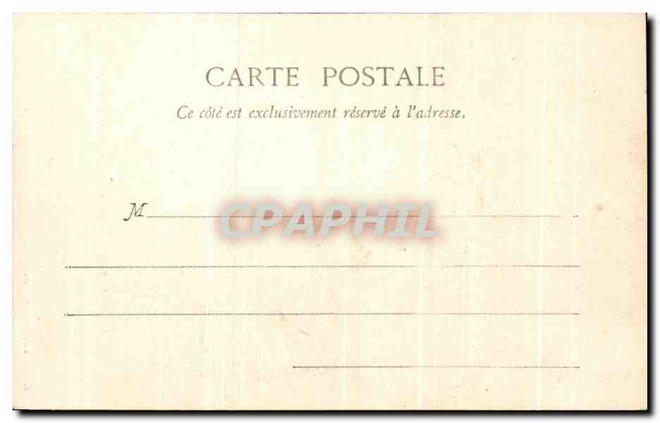 CPA Nancy palais Ducal Galeries des Taques — Verso