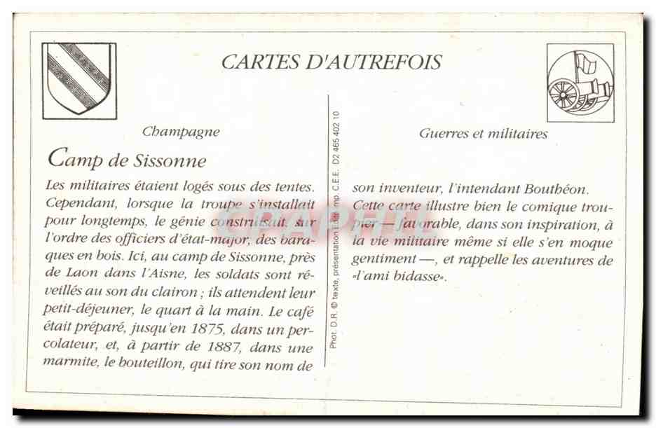 Camp de Sissonne (Aisne) — Le Réveil — Éditions de l'Aisne — Rückseite