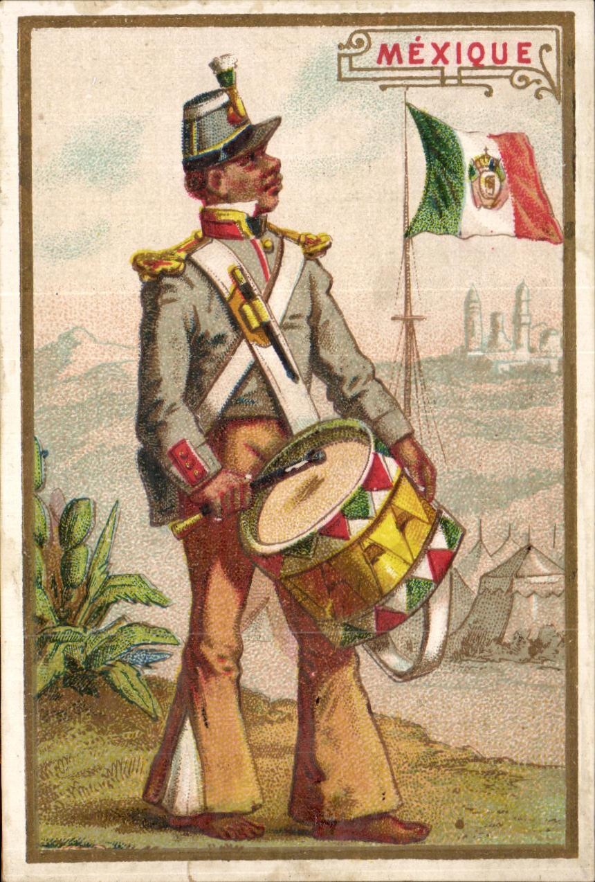 Soldat musicien — Mexique — éditeur non visible