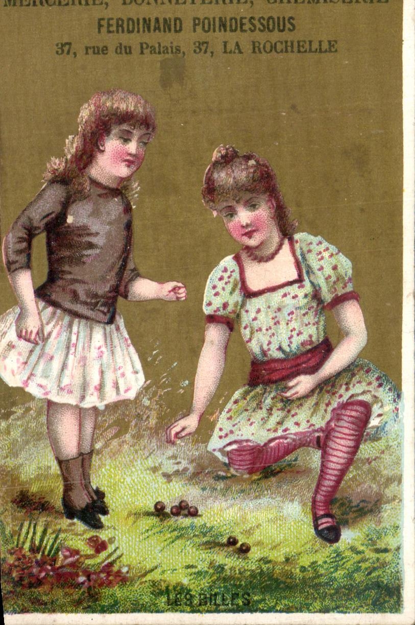Chromo Ferdinand Poindessous Rue du Palais La Rochelle Enfants