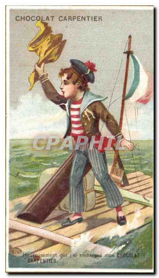 Chocolat Carpentier — marin embarquant son chocolat — éditeur non visible