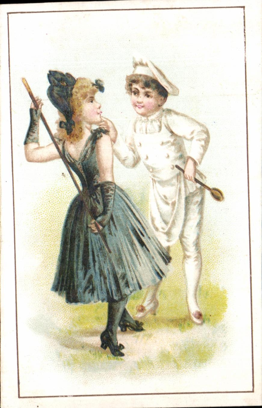 Chromo Femme et Patissier 