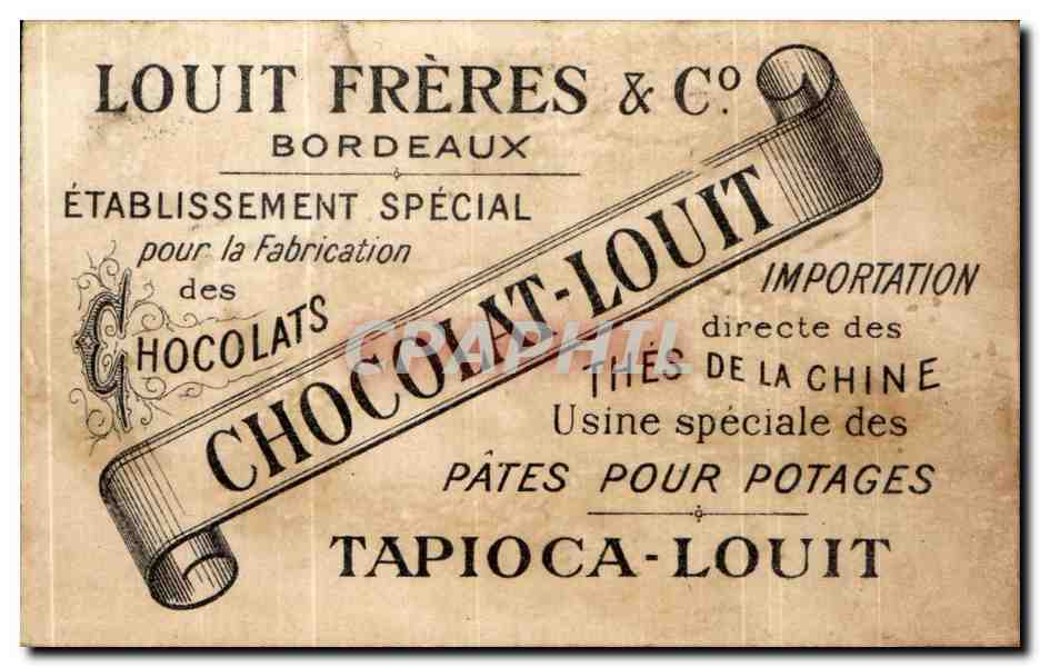 Chromo chocolet louit Le pecheur et le petit poisson Enfant peche — Rückseite