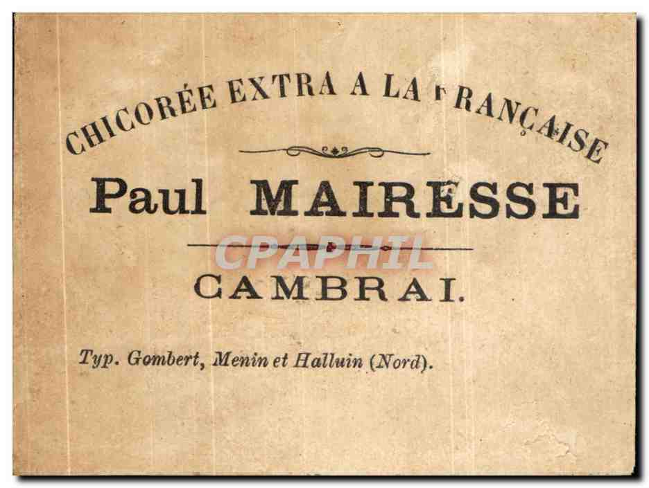 Chromo Paul Mairesse CAmbrai Paar — Achterkant